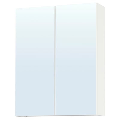 ENHET Gabinete de espejo+puertas, blanco, 24x6 5/8x30 "