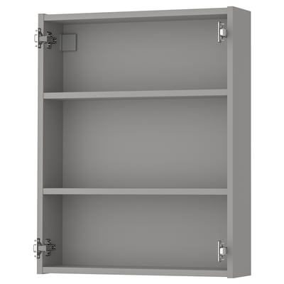 ENHET Gabinete de pared+2 estantes, gris, 24x6x30 "