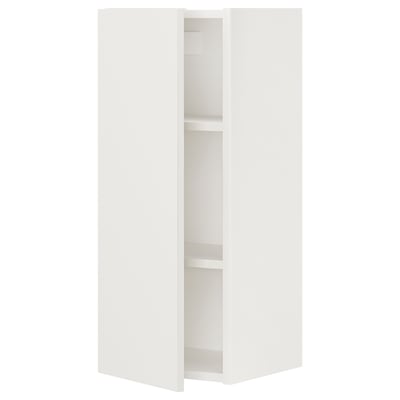 ENHET Gabinete de pared+2 estantes/puerta, blanco, 12x12 3/4x30 "
