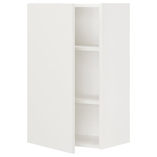ENHET Gabinete de pared+2 estantes/puerta, blanco, 18x12 3/4x30 "