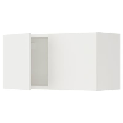 ENHET Gabinete de pared+puertas, blanco, 30x12 3/4x15 "