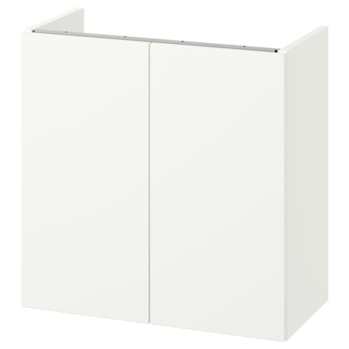 ENHET Mueble para baño+puertas, blanco, 24x12 5/8x24 "