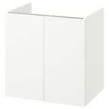 ENHET Mueble para baño+puertas, blanco, 24x18 5/8x24 "