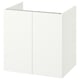 ENHET Mueble para baño+puertas, blanco, 24x18 5/8x24 "