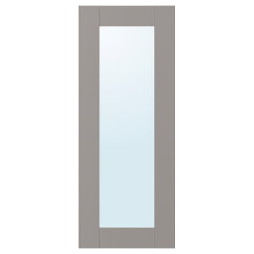 ENHET Puerta de espejo, gris armazón, 12x30 "