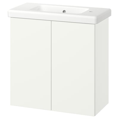 ENHET / TVÄLLEN Tocador de baño+puertas, blanco, 25 1/2x13 1/8x26 "
