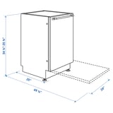 ESSENTIELL Lavaplatos integrado, negro acero inoxidable, 24 "