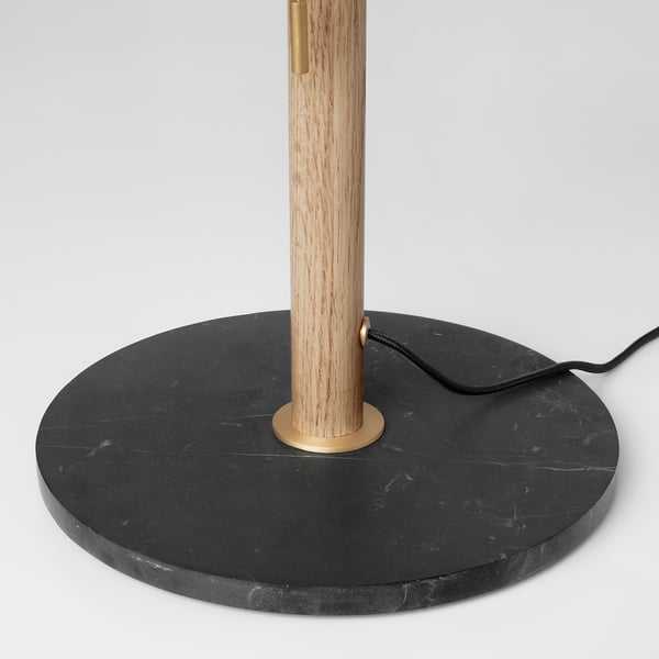 EVEDAL Lámpara de mesa, mármol/gris