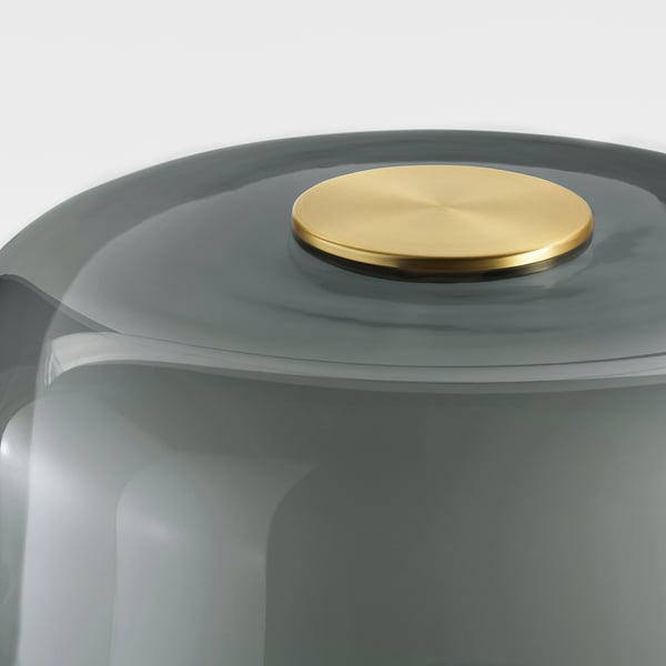 EVEDAL Lámpara de mesa, mármol/gris