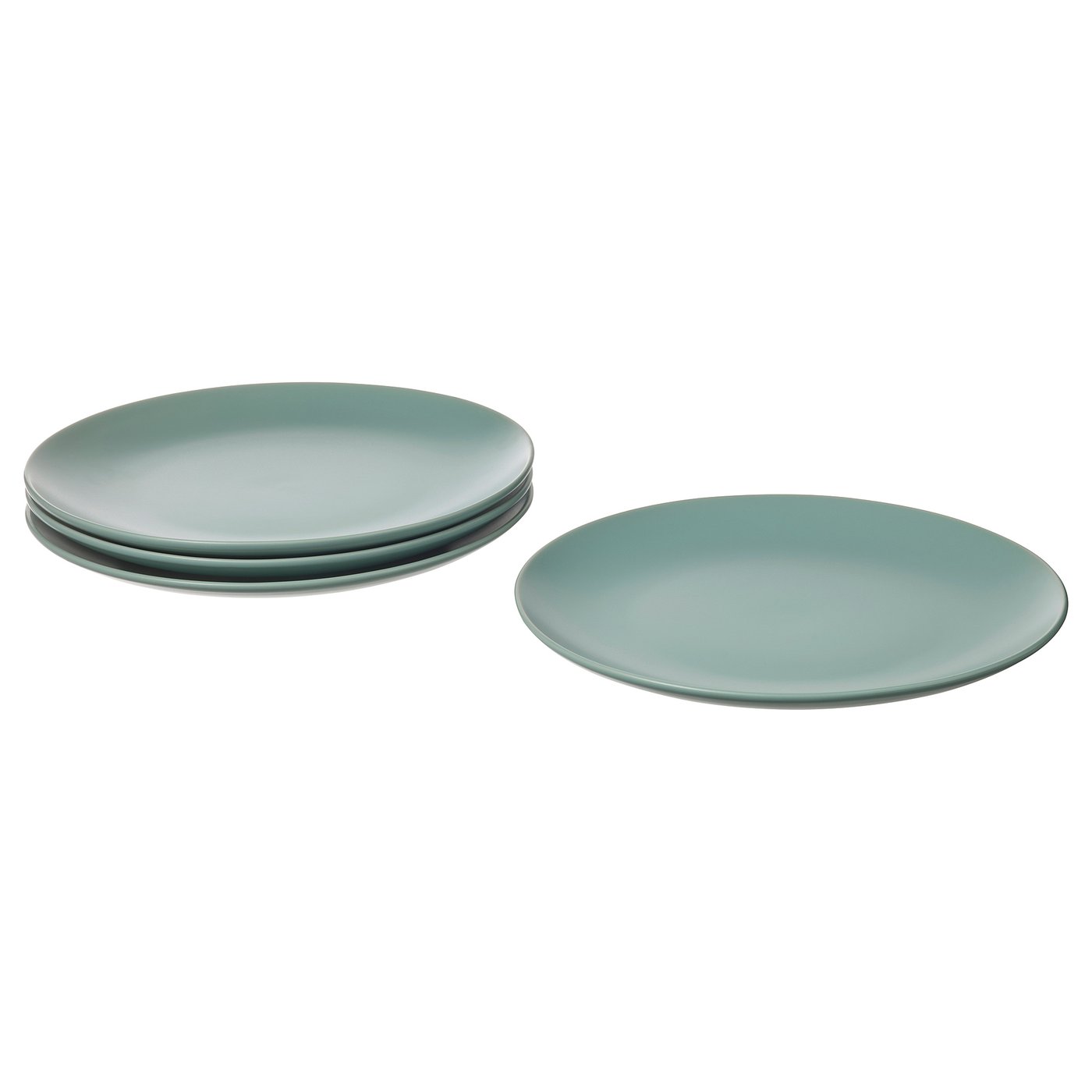 FÄRGKLAR Plato, mate turquesa claro, 10 "