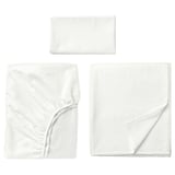 FÄRGMÅRA Juego de sábanas, blanco, Tamaño twin