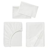 FÄRGMÅRA Juego de sábanas, blanco, Tamaño queen