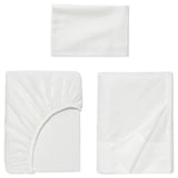 FÄRGMÅRA Juego de sábanas, blanco, Tamaño twin
