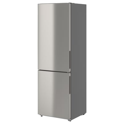 FÄRSKHET Refrigerador+congelador inferior, color de acero inoxidable, 10.4 cu.ft