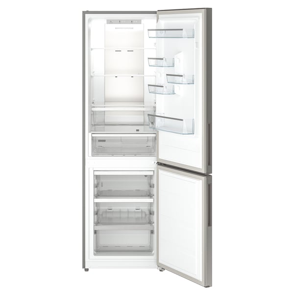 FÄRSKHET Refrigerador+congelador inferior, color de acero inoxidable, 10.4 cu.ft