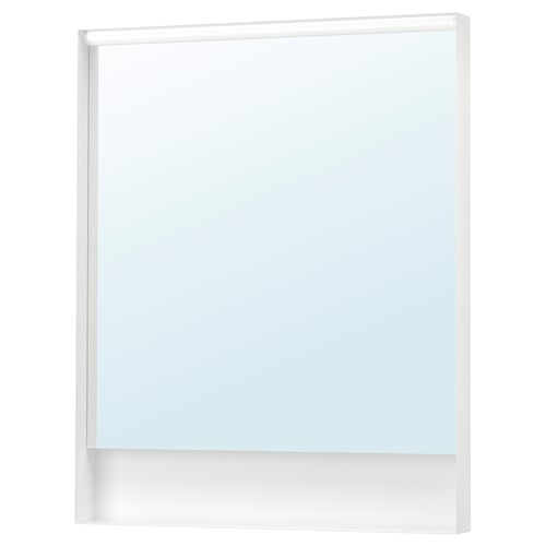 FAXÄLVEN Espejo+luz integrada, 30x37 "