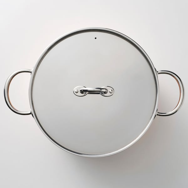FINMAT Olla con tapa, cobre/acero inoxidable, 5 qt