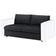 FINNALA 2 módulos sofá cama, Tallmyra negro/gris