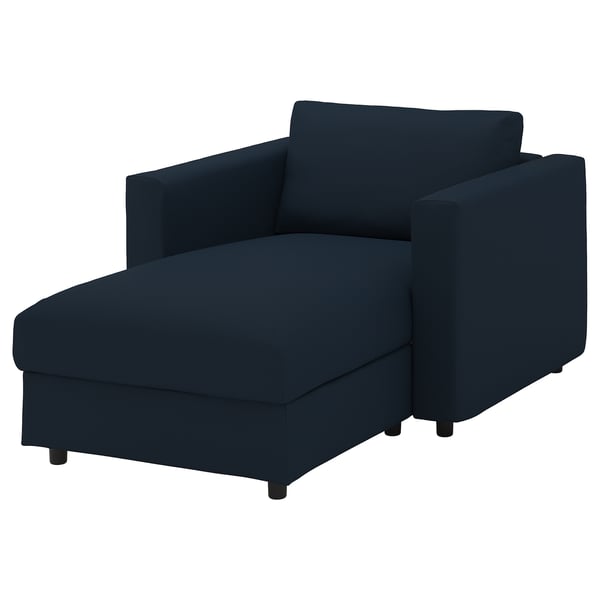 FINNALA Chaise longue, Orrsta negro-azul