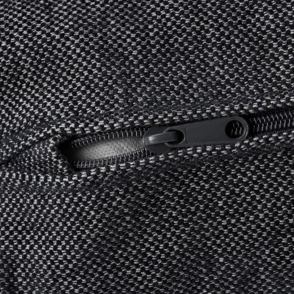 FINNALA Funda sofá esquinero, 4 plazas, Tallmyra negro/gris