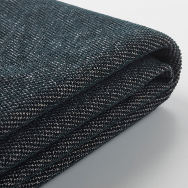 FINNALA Funda sofá esquinero, 5 plazas, +chaise longue/Tallmyra negro/gris