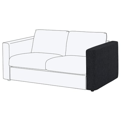 FINNALA Reposabrazos, Tallmyra negro/gris