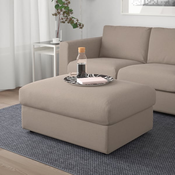 FINNALA Reposapiés+almacenamiento, Tallmyra beige