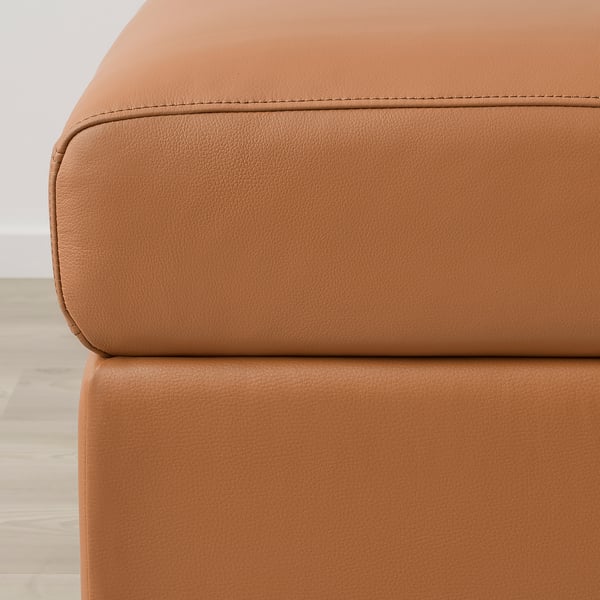 FINNALA Sofá cama esquinero, 5 plazas, +chaise longue/Grann/Bomstad marrón dorado