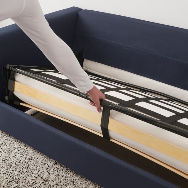 FINNALA Sofá cama, Orrsta negro-azul