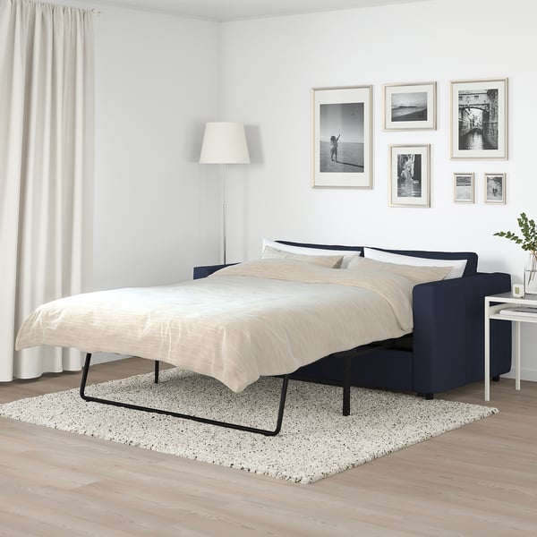 FINNALA Sofá cama, Orrsta negro-azul