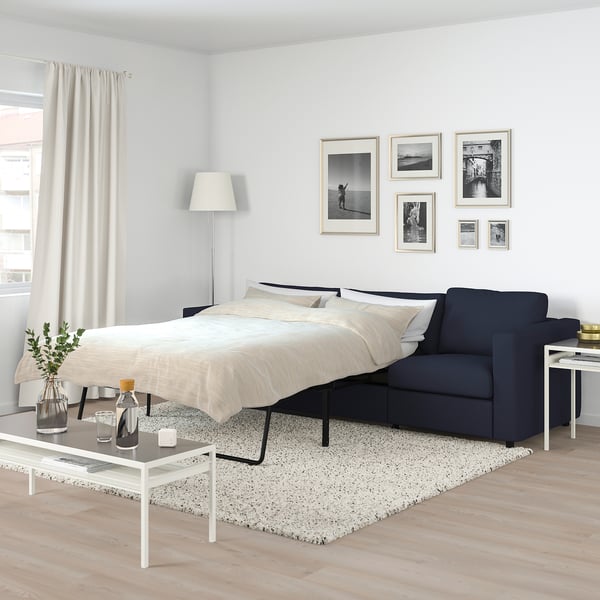 FINNALA Sofá cama, Orrsta negro-azul
