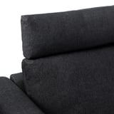 FINNALA Sofá, con reposacabezas/Tallmyra negro/gris
