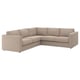 FINNALA Sofá esquinero, 4 plazas, Tallmyra beige