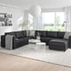 FINNALA Sofá esquinero, 5 plazas, +chaise longue/Grann/Bomstad negro