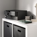 FJÄDERHARV Mini gavetero de 2 cajones, antracita, 12 ½x9 ¾ "