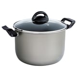 FJÄRSING Cazuela con tapa, gris, 9 "