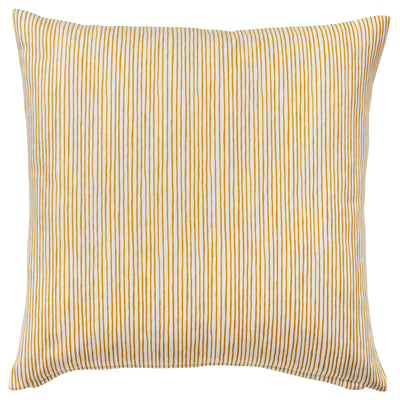 FJUNKLOCKA Funda para cojín, amarillo/blanco, 20x20 "