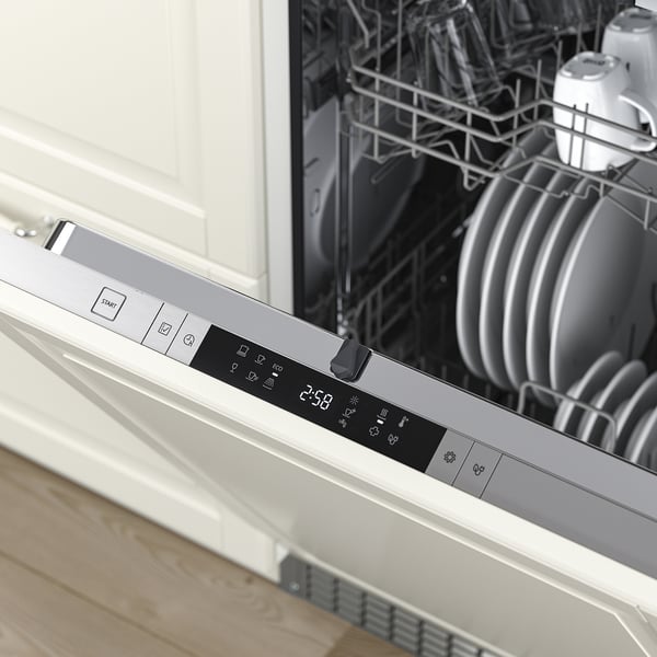 FLÅBODA Lavaplatos integrado, apto para panel, 24 "