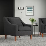 FLINSHULT Sillón, Gunnared gris oscuro