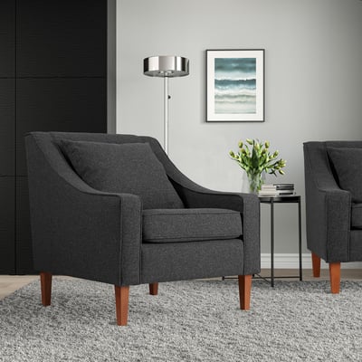 FLINSHULT Sillón, Gunnared gris oscuro