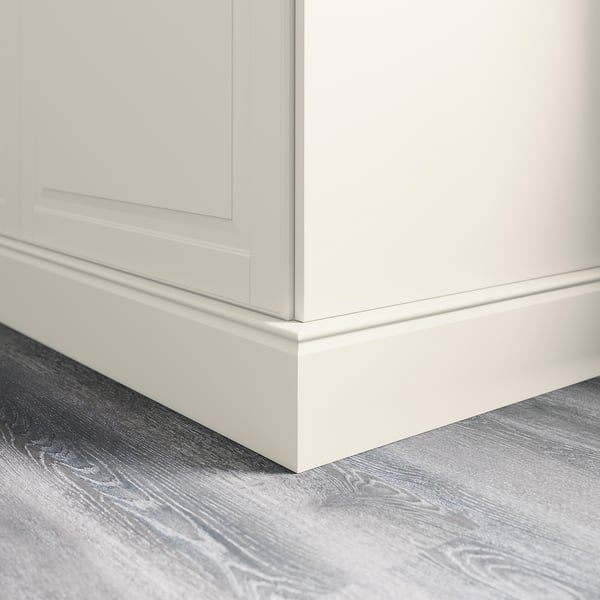 FÖRBÄTTRA Plinto decorativo, color hueso, 87x4 "