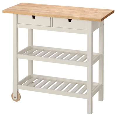 FÖRHÖJA Carrito, abedul/blanco, 39 3/8x16 7/8 "