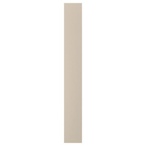 FORSAND Puerta, beige grisáceo, 9 5/8x76 5/8 "
