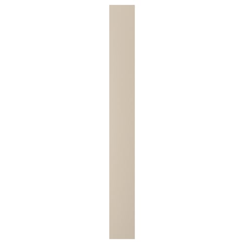 FORSAND Puerta con bisagras, beige grisáceo, 9 7/8x90 3/8 "