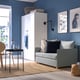 FRIDHULT Sofá cama, Knisa gris claro