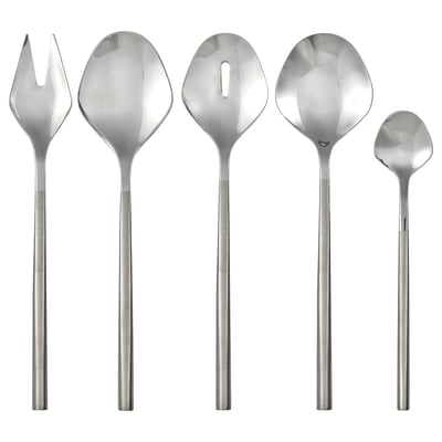 FRÖJDA Juego de servir, 5 piezas, acero inoxidable