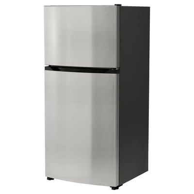 FRYSBAR Refrigerador+congelador superior, acero inoxidable, 13.9 cu.ft