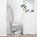 FYLLEN Cesto para ropa sucia, blanco, 21 gal