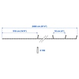GETKÅL Cadena de iluminación LED, color ajustable exterior, 976 3/8 "