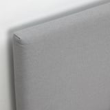 GLADSTAD Base de cama tapizada, Kabusa gris claro, Tamaño twin
